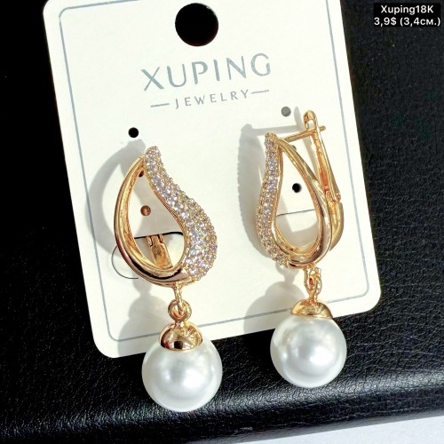 Сережки Xuping18К 20564 (3.4см)